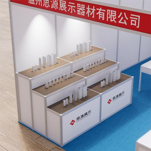 展览展销会八棱柱展台超市货架促销台产品展会双层三层展示咨询台